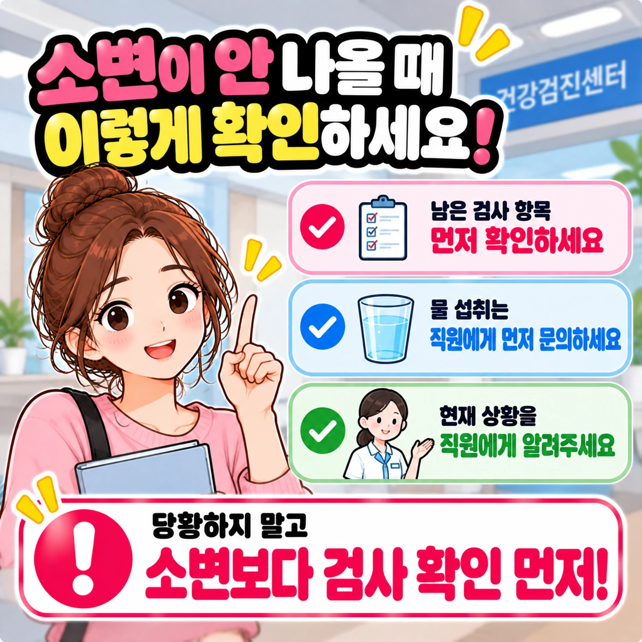 건강검진_소변안나올때_최종체크