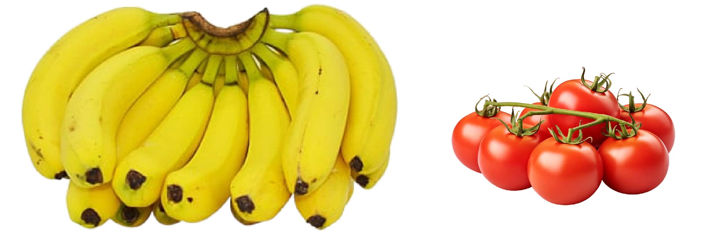 바나나, 방울토마토