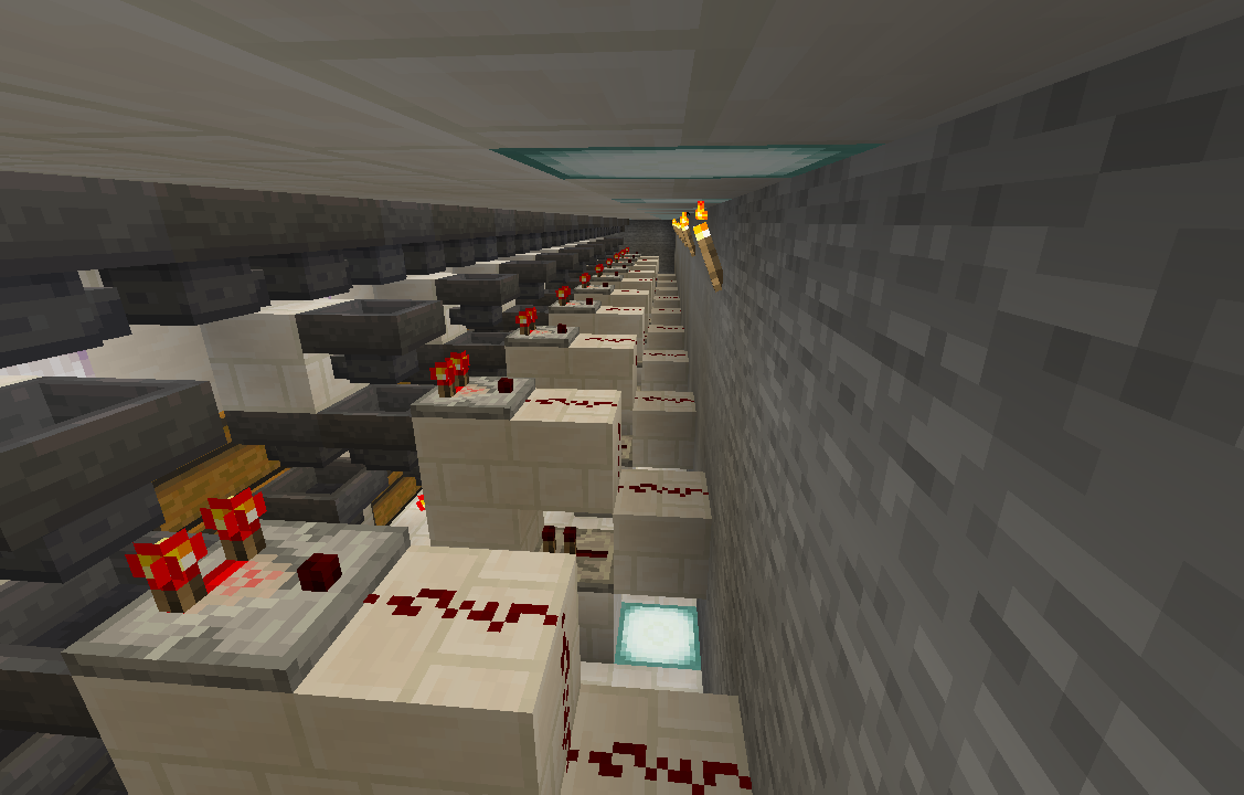 마인크래프트 회로 아이템 분배 16