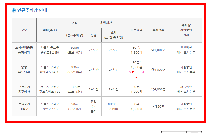 고척돔 좌석 배치도 확인 사이트