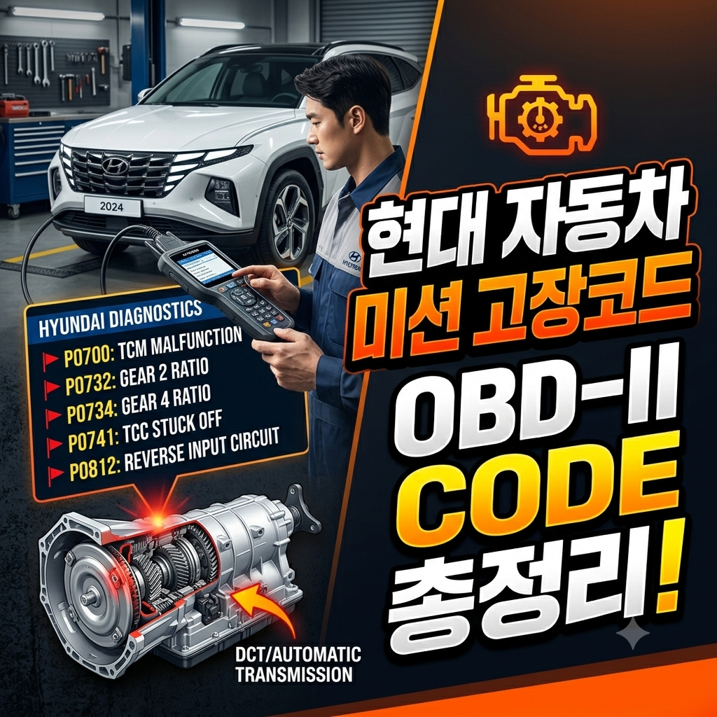 현대 자동차 미션 관련 고장코드
