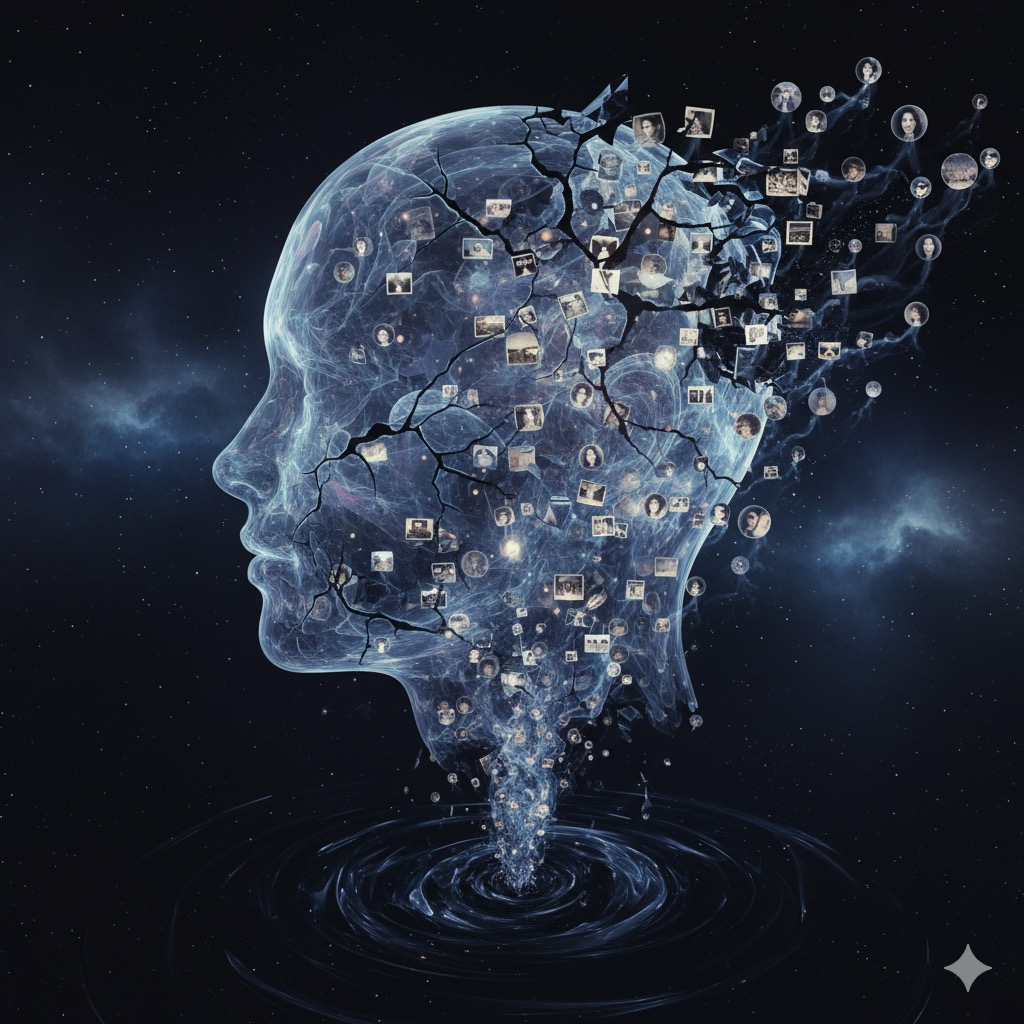 기억을 잃어가고 있는 모습