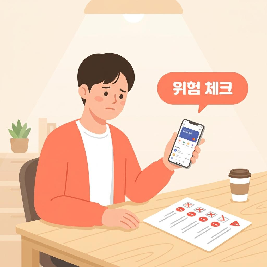 투자 상품 설명서의 위험 요소를 체크