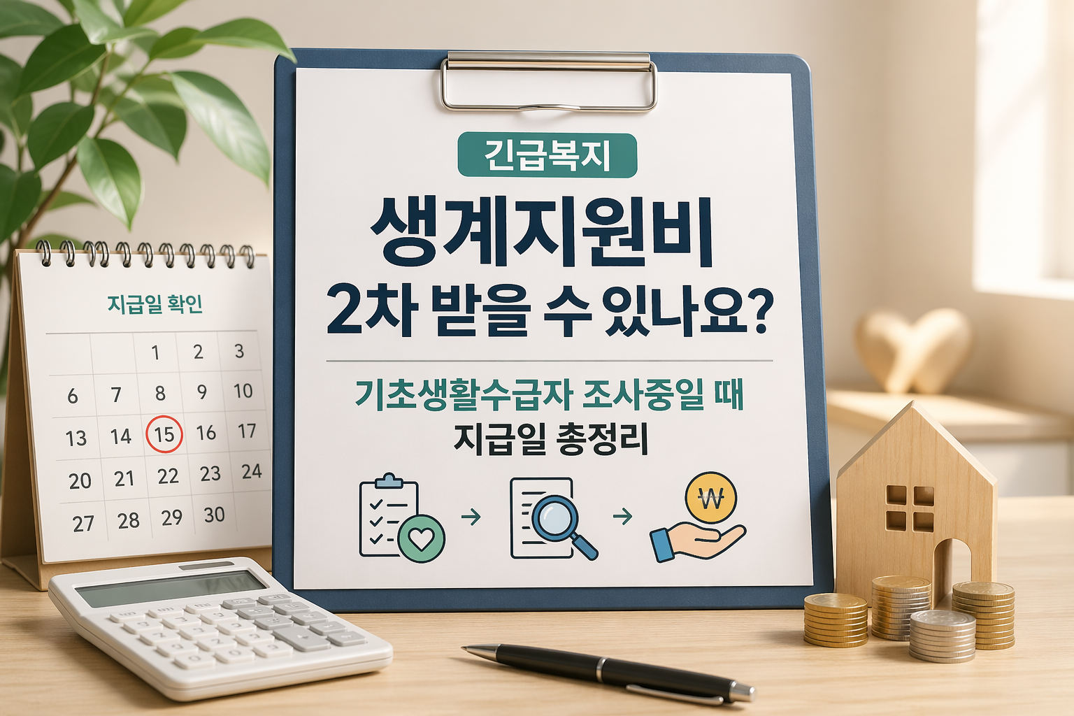 긴급복지 생계지원비 2차 받을 수 있나요? 기초생활수급자 조사중일 때 지급일 총정리