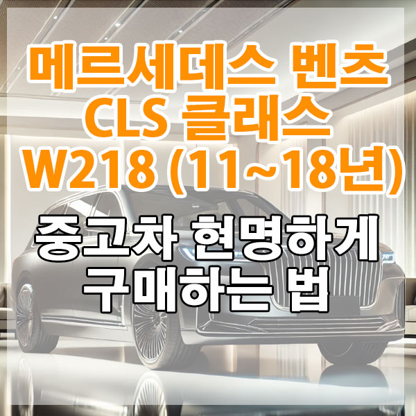 메르세데스 벤츠 CLS 클래스 W218 (11~18년) 중고차 현명하게 구매하는 법