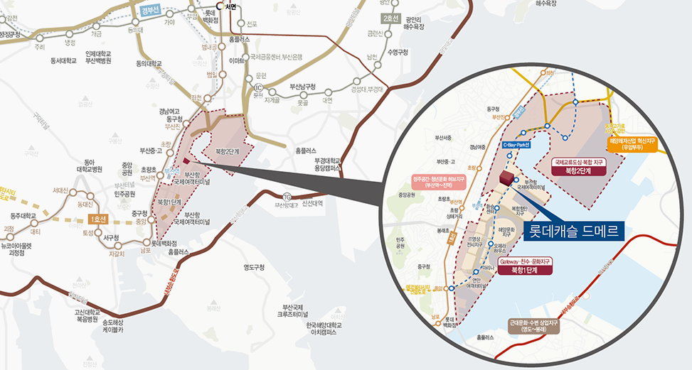 롯데 드메르 위치지도