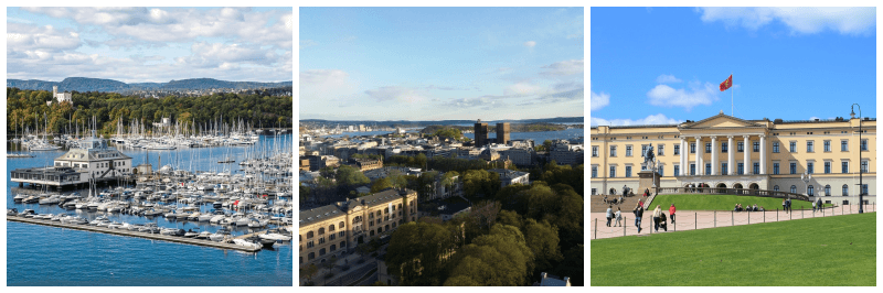 오슬로 풍경 사진 3개