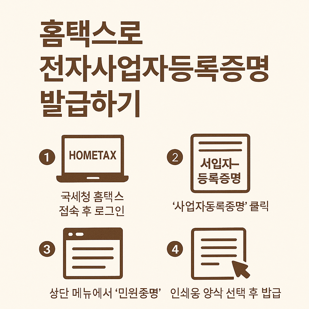 홈택스 전자사업자등록