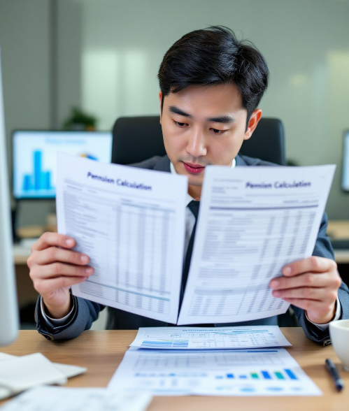 근무연수별-공무원-연금-월-수령액