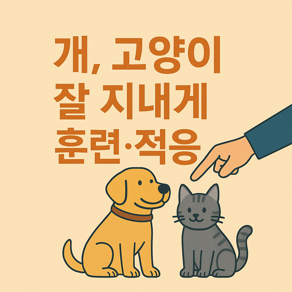 개와 고양이 사이좋게 지내게 하는 방법