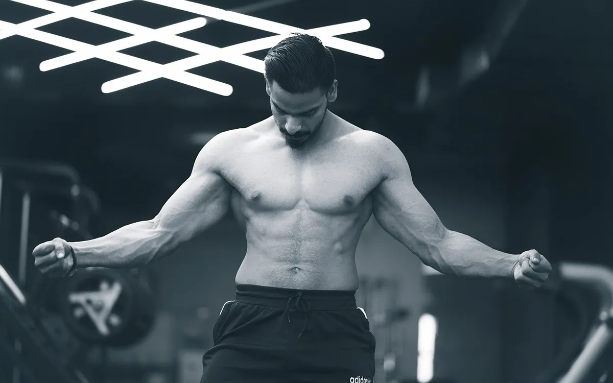 man with abs