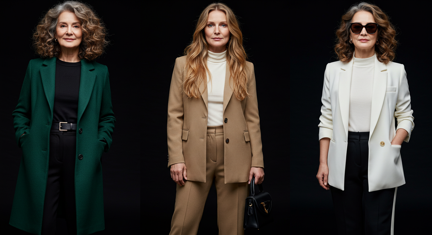 중년여성 나들이 패션