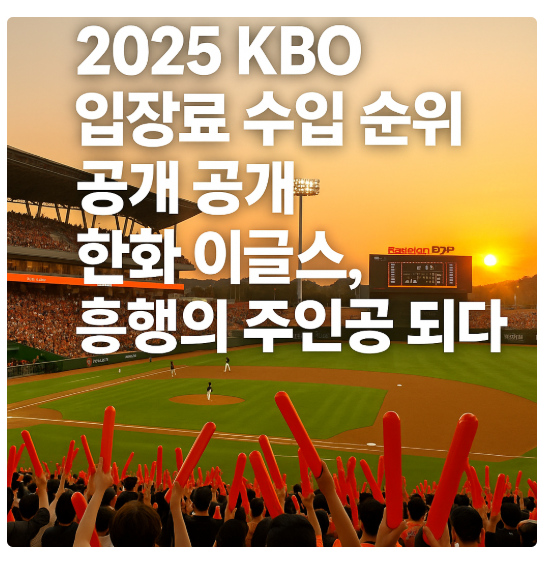 입장료 수입 1위 한화