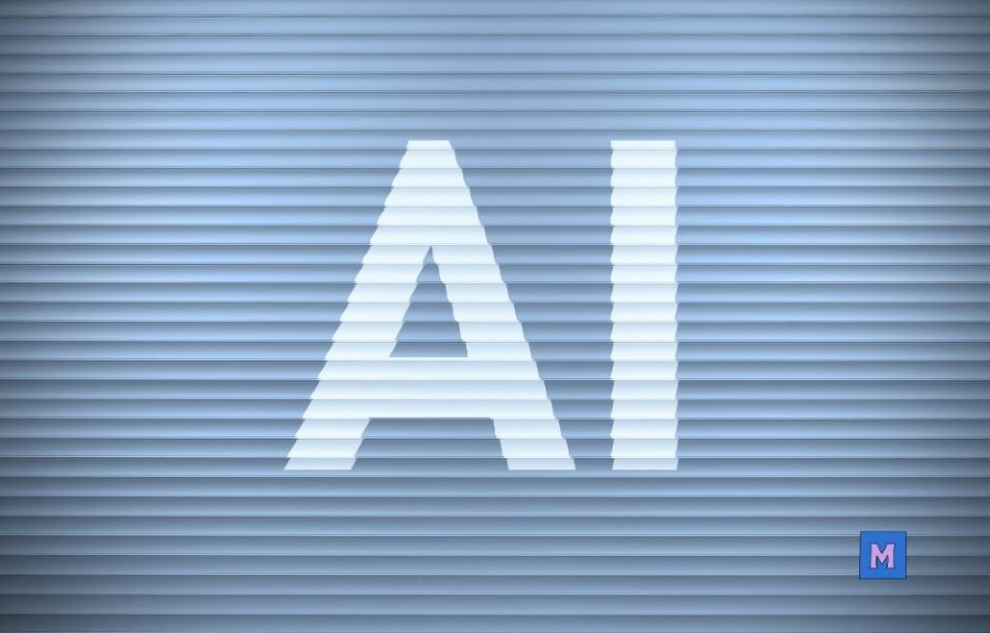 AI 인공지능 로고 - 비즈니스 업그레이드 전략을 위한 AI 기술 개념 이미지 VIA CANVA