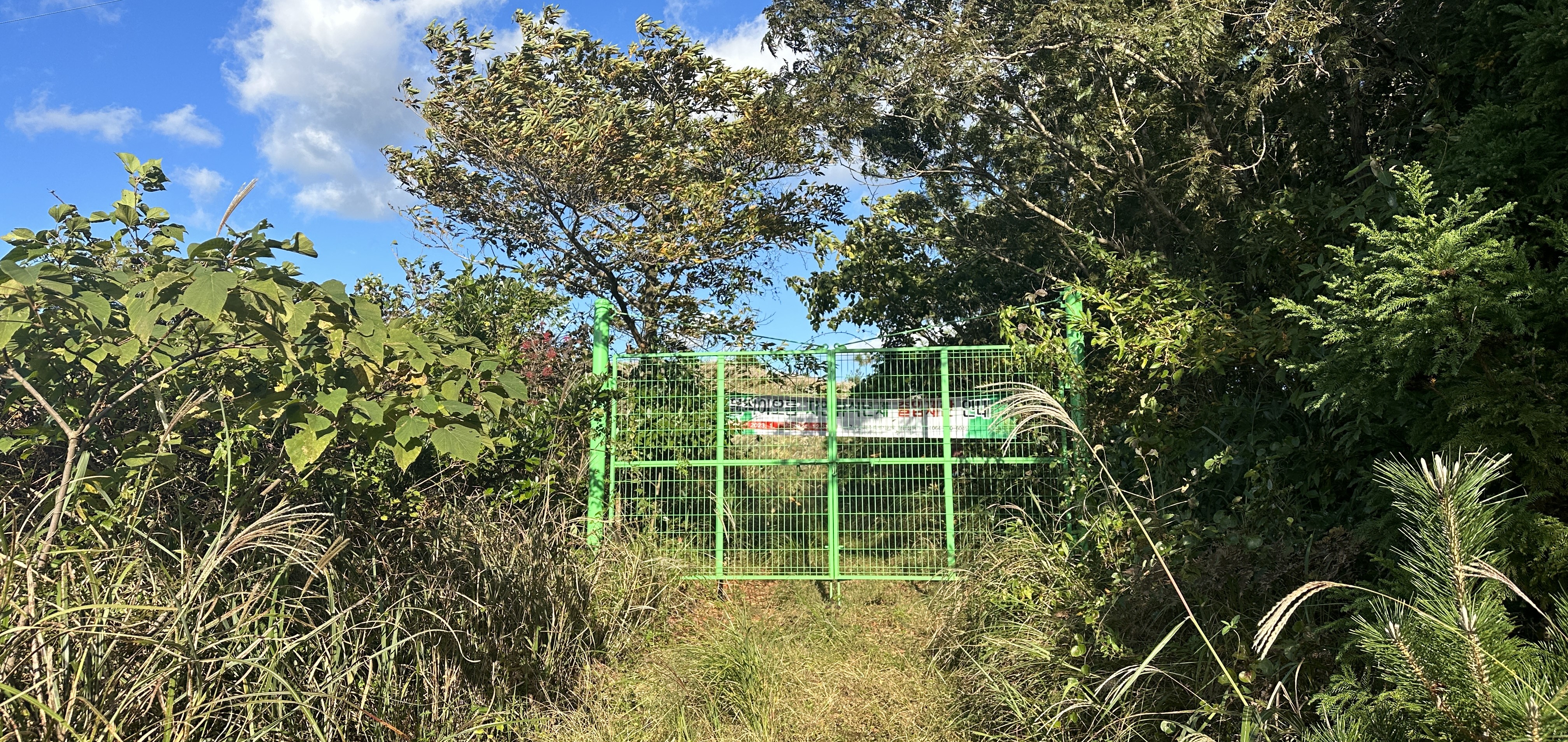 문석이오름 입구