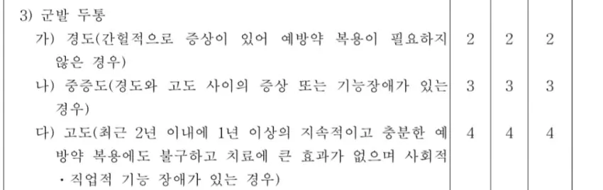 두통 군발두통 편두통 대가리 깨질 거 같아도 4급