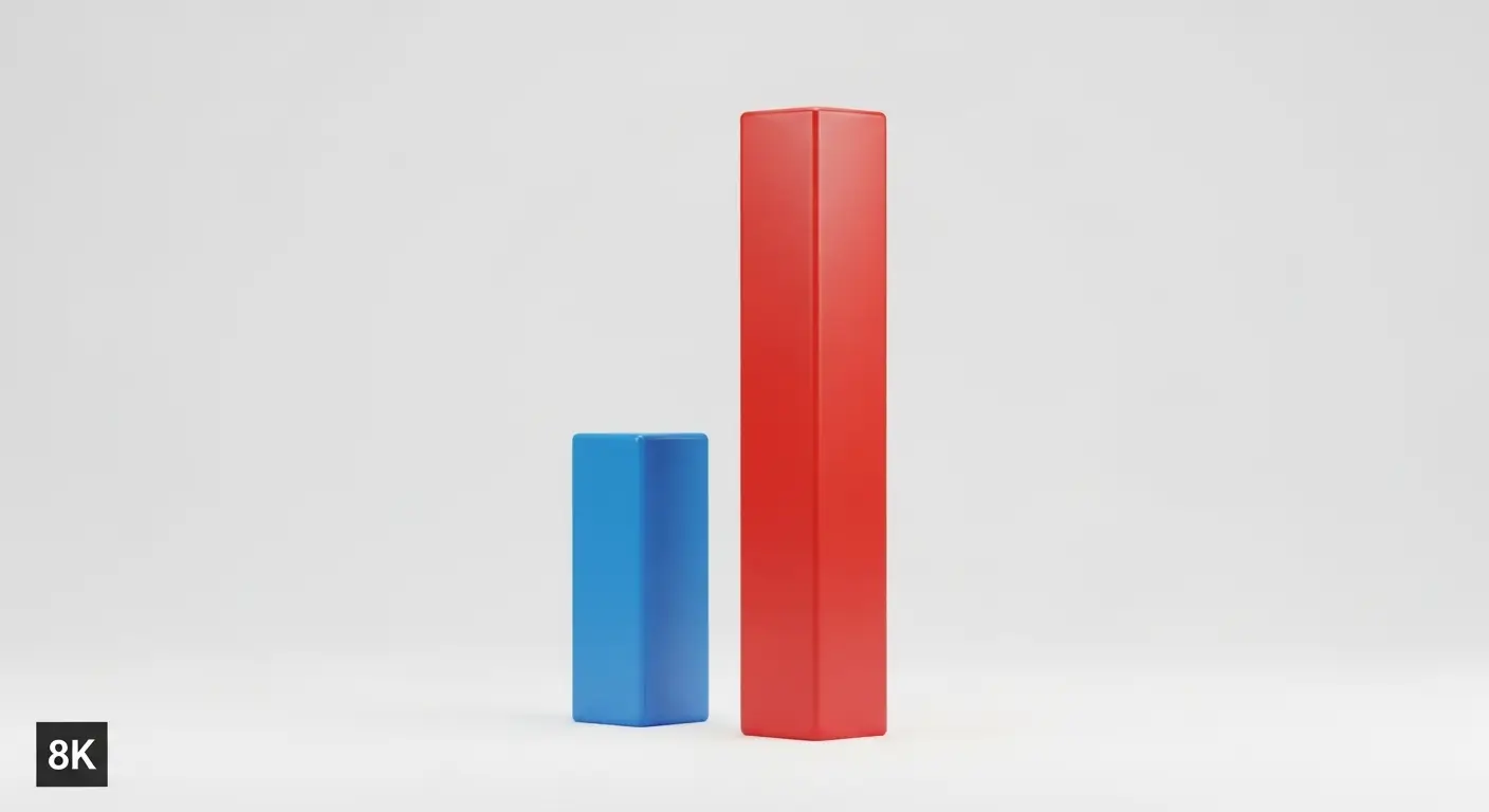 4억 원 대출 시 금리 0.5퍼센트 차이로 발생하는 4천만 원의 이자 차이를 보여주는 그래프 이미지