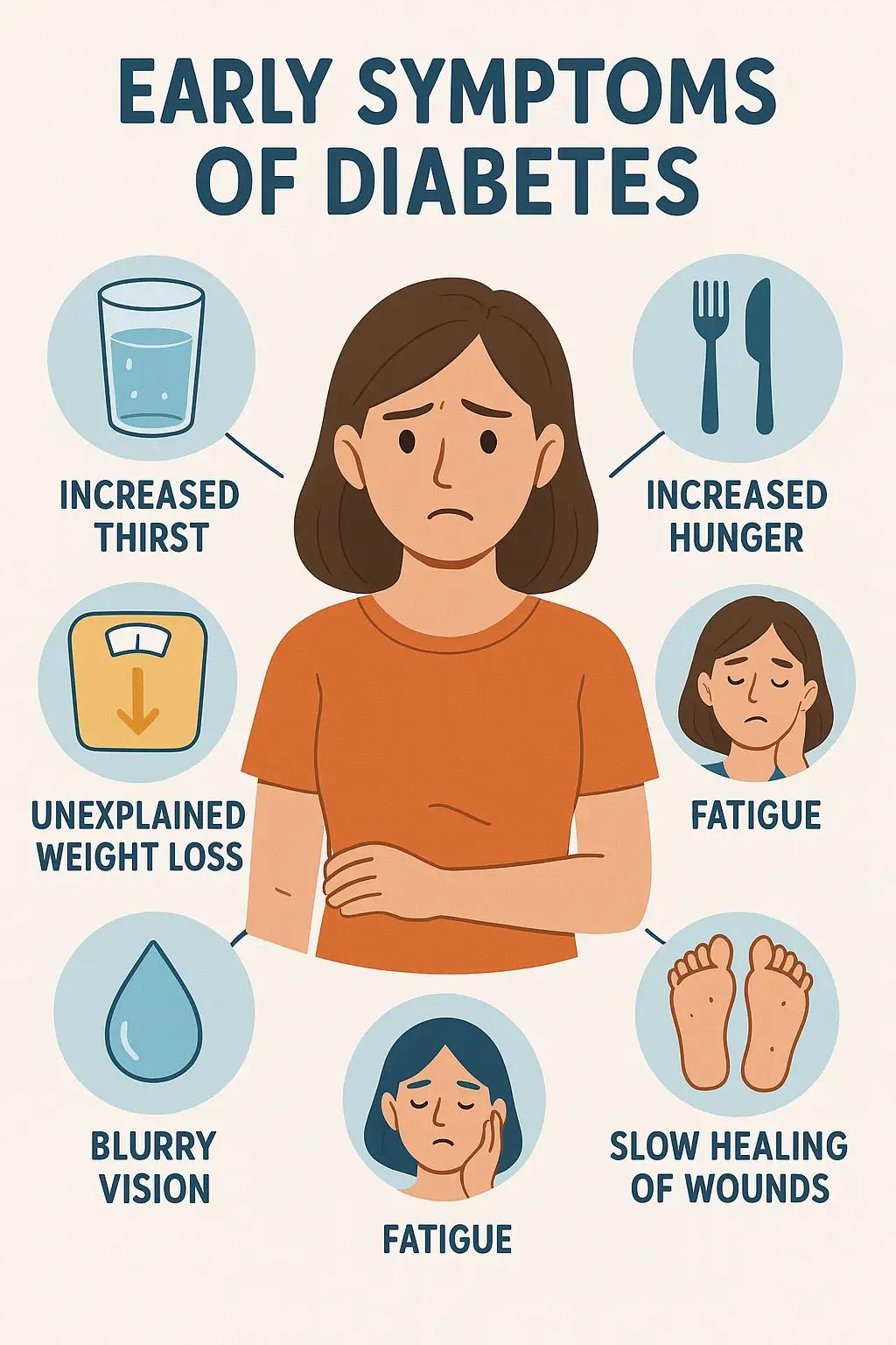 당뇨병의 종류와 관리; 초기 증상 및 인슐린 관리