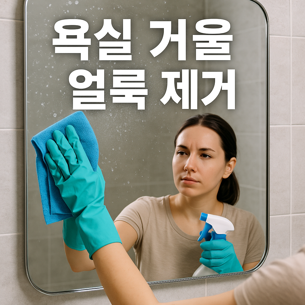 욕실 거울 얼룩 제거