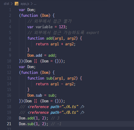 typescript-namespace