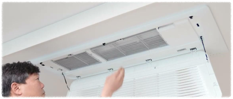 시스템 에어컨 필터 청소