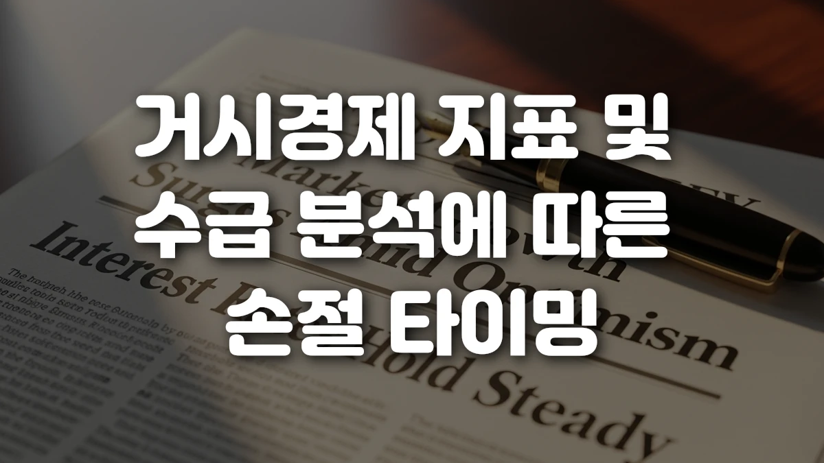거시경제 지표 및 수급 분석에 따른 손절 타이밍