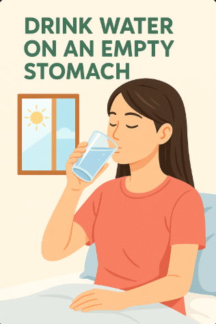 매일 아침 공복에 물 한잔으로 건강 관리