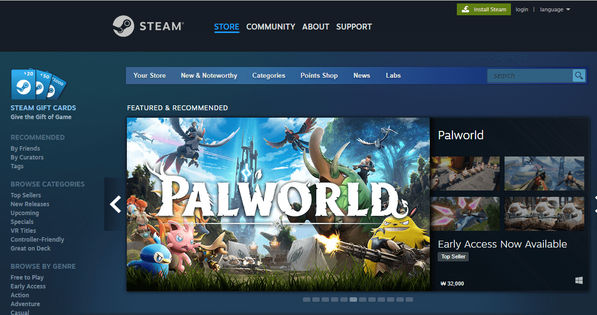 팔월드-PALWORLD-소개-핫한게임-밤새는게임-오픈월드-액션어드벤처-슈팅게임-PC권장사양-안내