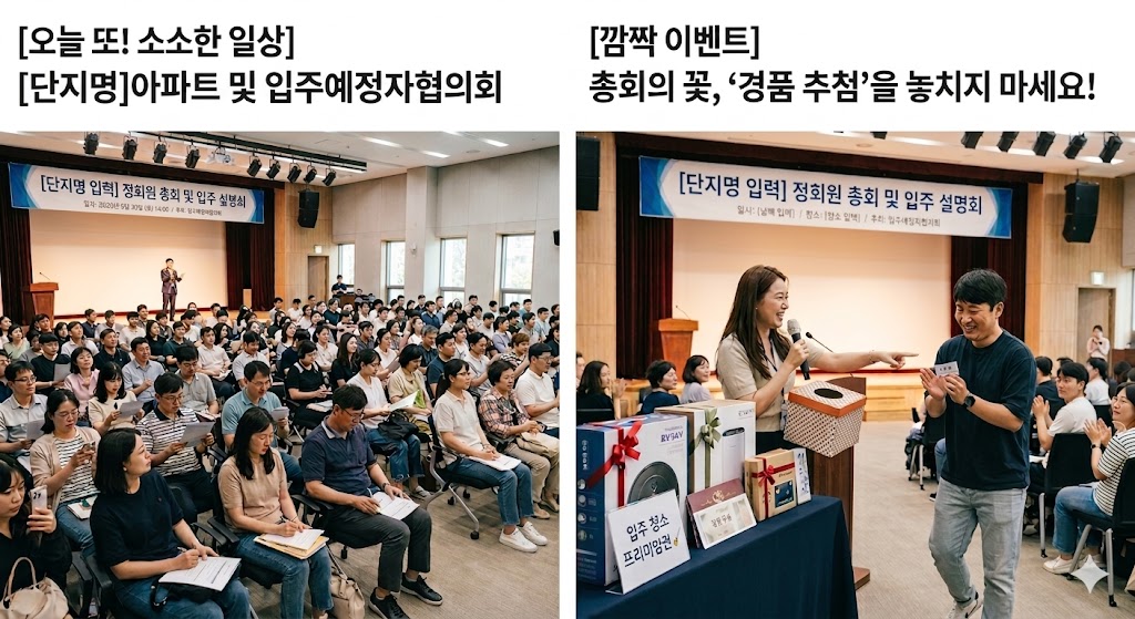아파트총회및 경품추첨 이미지생성
