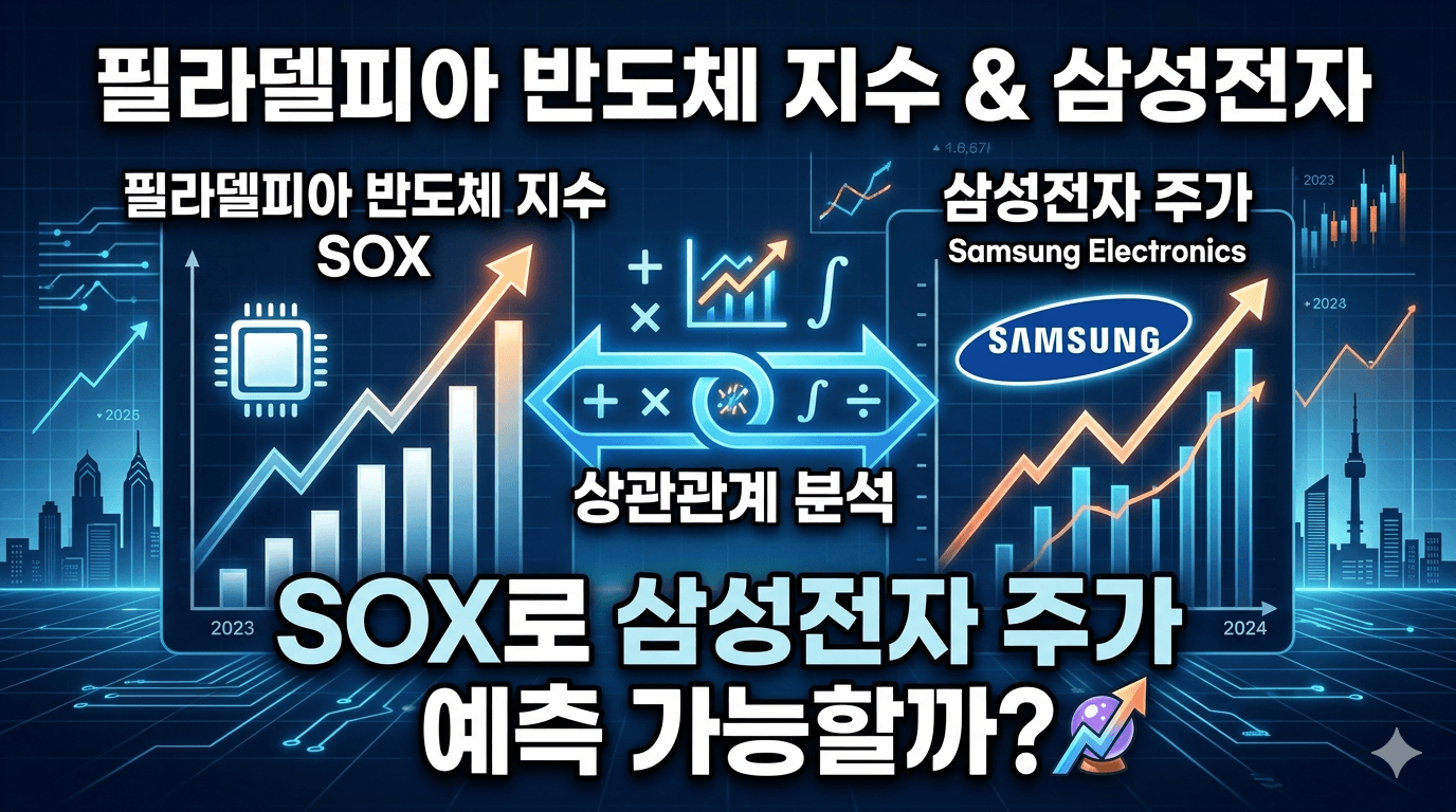필라델피아 반도체 지수와 삼성전자 주가 상관관계 &mdash; SOX로 삼성전자 주가 예측이 가능할까?