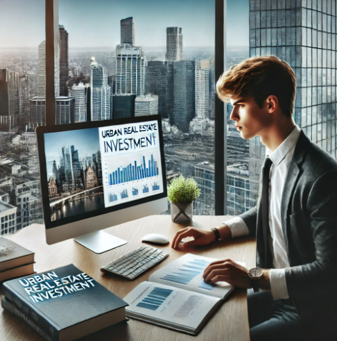 서울 경매시장 분석하는 모습