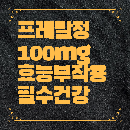 프레탈정 100mg 효능