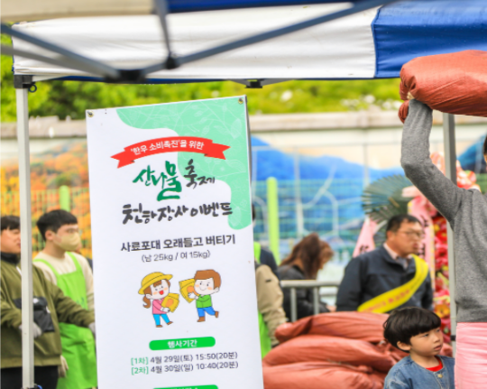 양평 용문산 산나물축제