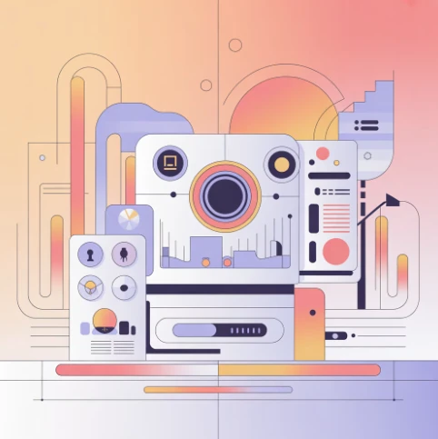 QMS의 미래 트렌드 - 스마트팩토리와의 연계 예시 일러스트