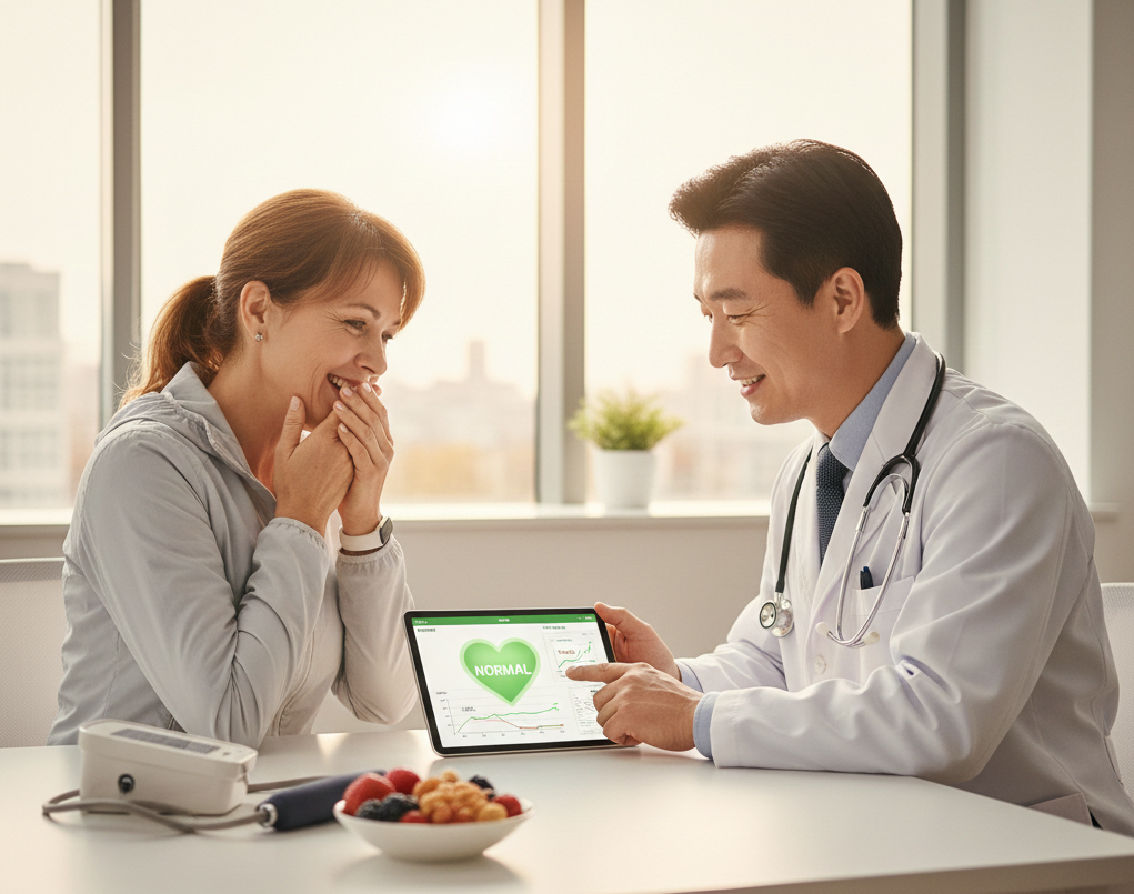 건강 관리 상담 모습