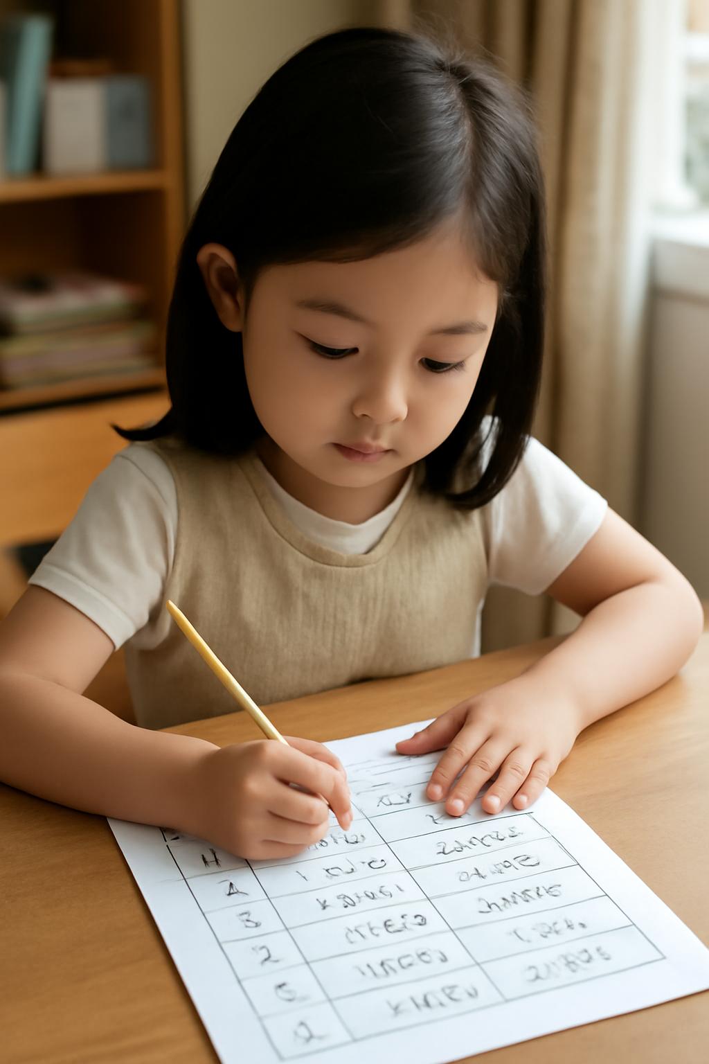 초등학생 1학년 받아쓰기