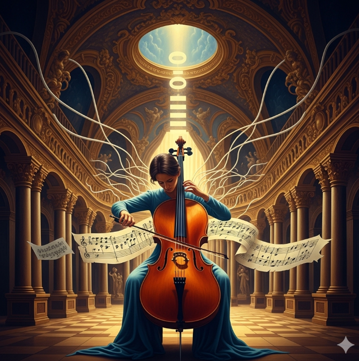 바흐 첼로조곡 관련 그림