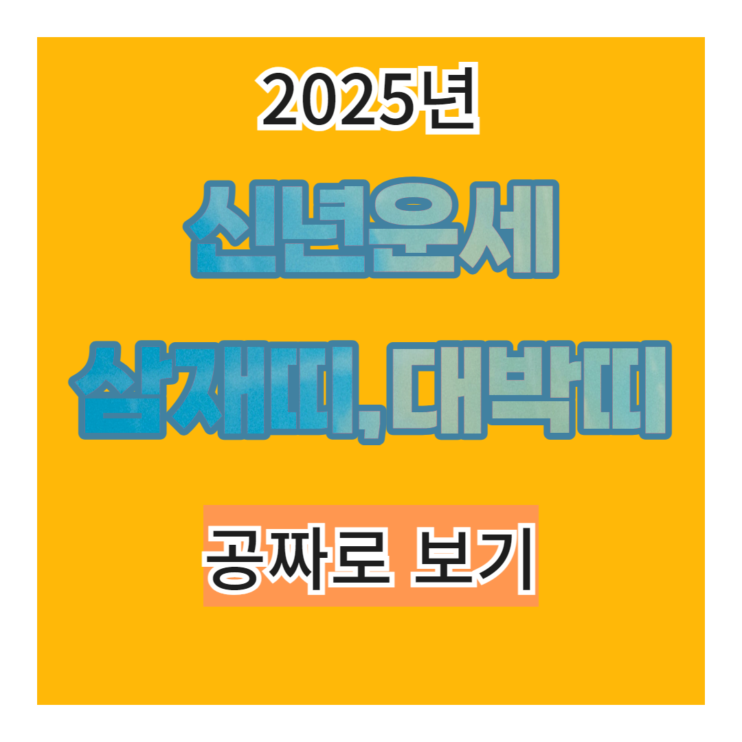 2025년 신년운세 무료 보기