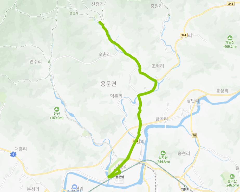 양평-77-8번-버스-노선-지도