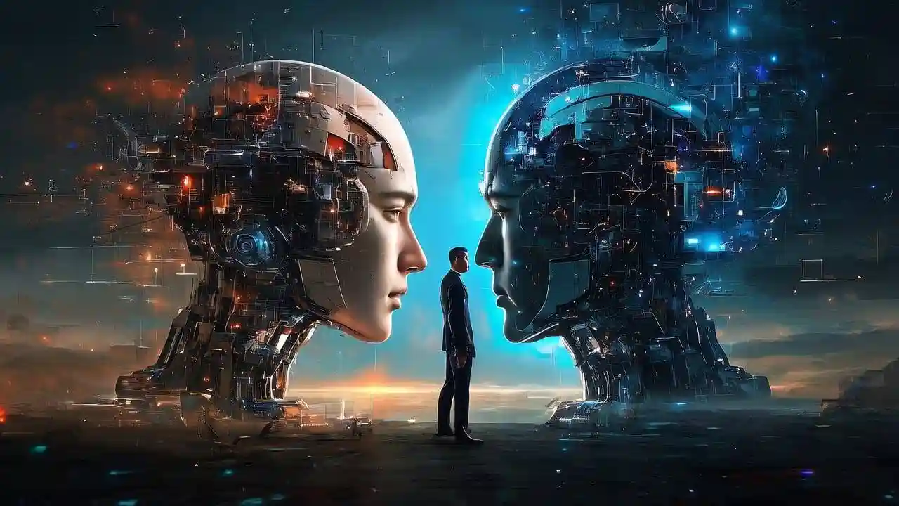 <img src="AI_Ethics_vs_Human_FreeWill_Realism.webp" alt="AI 발전으로 인한 윤리&middot;자유의지 개념과의 충돌을 사실적으로 표현하는 이미지 입니다.">