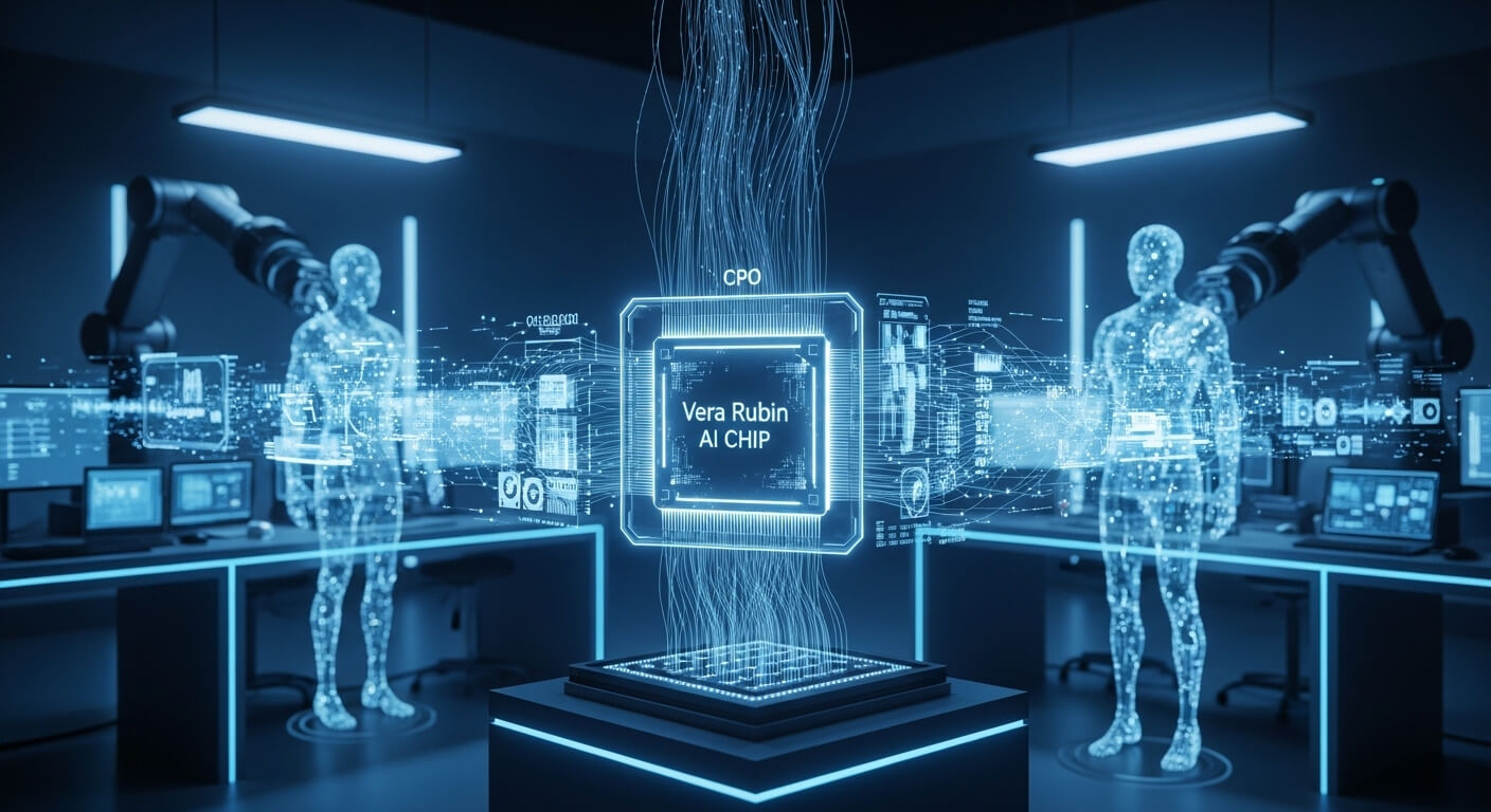 VER RUBIN V CHIP 이 중간에 있고 사람을 형상화하는 이미지가 있다