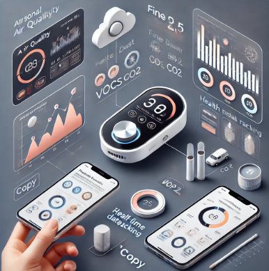 개인용 공기 질 측정기, 미세먼지 & 유해 물질 측정 관련 사진