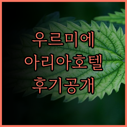 우르미에 여행 필수 코스 Aria U