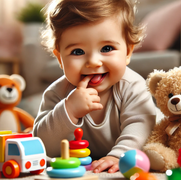 12개월 아기가 손빠는 모습