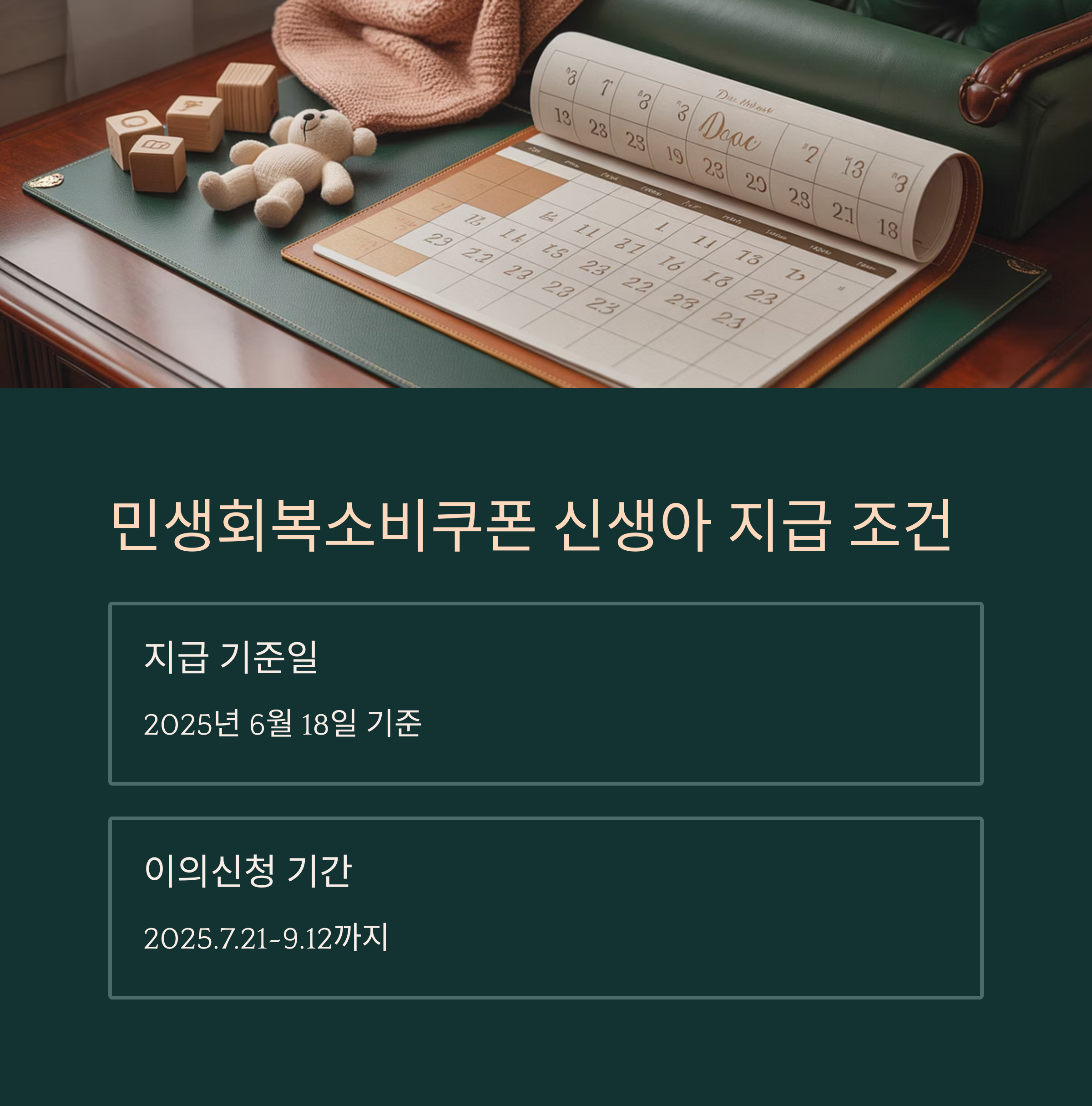 민생회복소비쿠폰 신생아 이의신청 방법