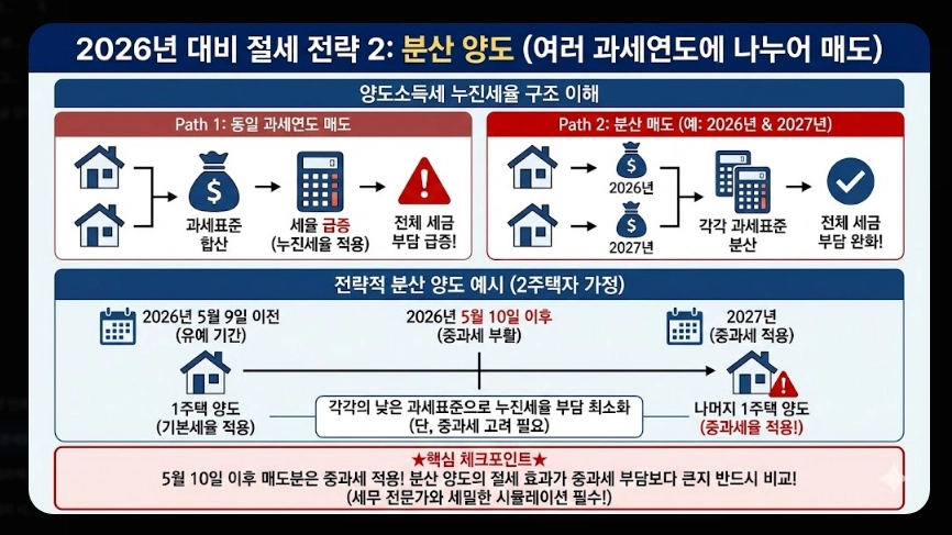 다주택자 양도소득세 절세방법 [억대 절세 사례] 사례별 계산기 활용 및 2026년 전략