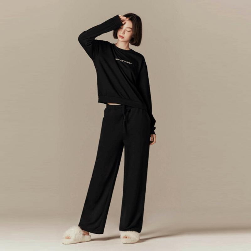 지오다노트레이닝 기모 일자트레이닝바지 잠옷 홈트레이닝 여자 운동복