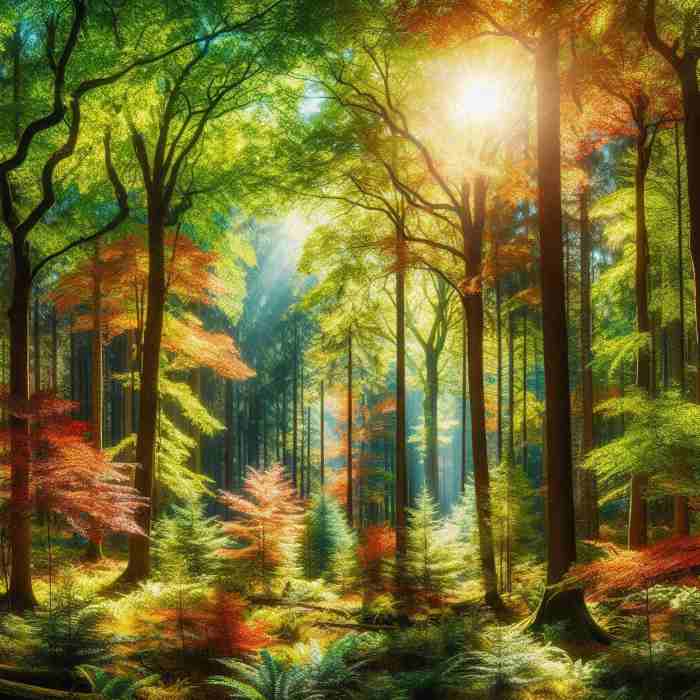 나무가 많은 숲