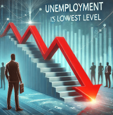 미국 실업률, 2024년 5월 이후 최저치로 하락