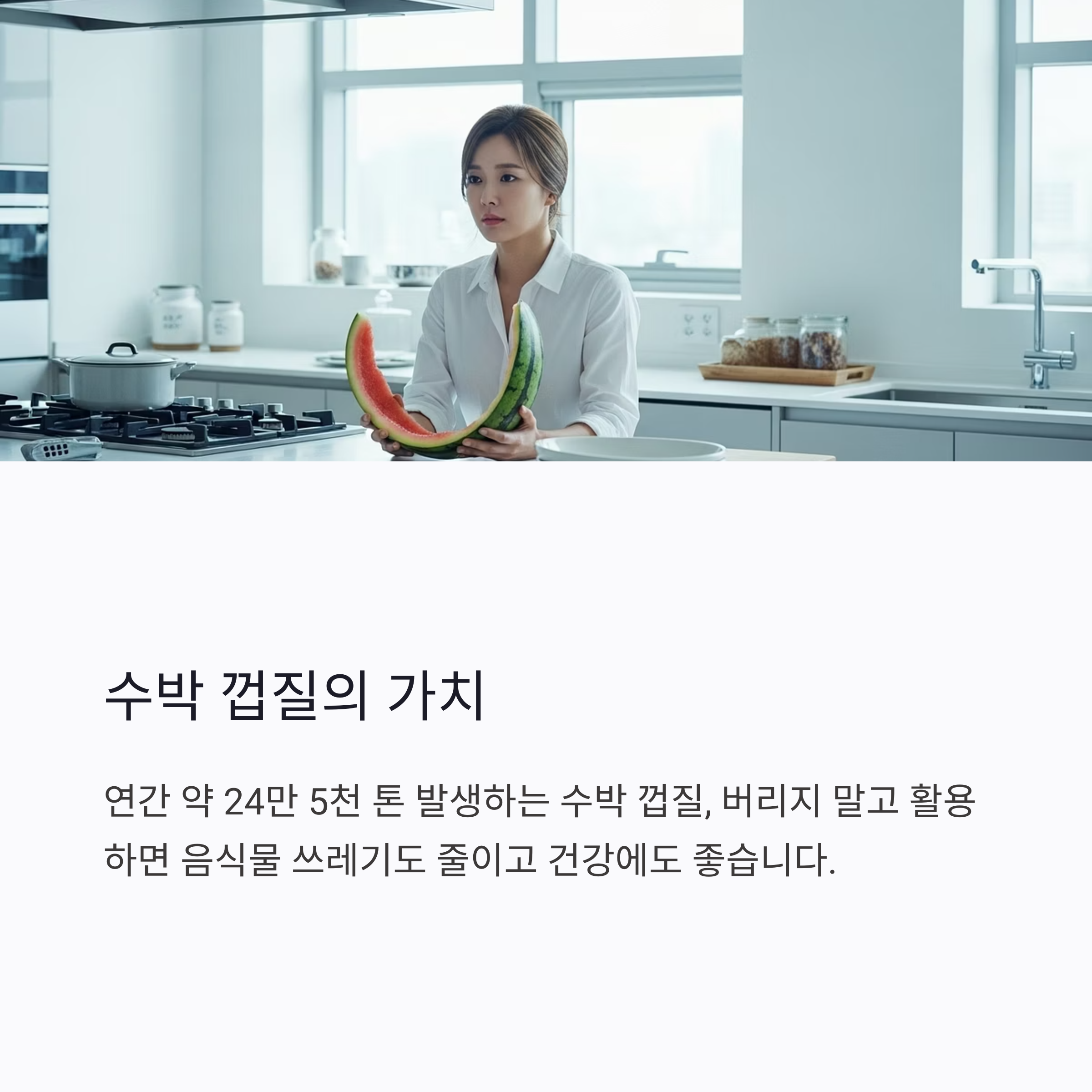 수박 껍질의 가치